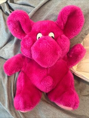 Vintage Rewind Kodak Kolorkins Hot Pink Elephant Plush Cuddle Toy